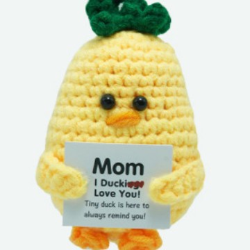 Cross-border New Crochet Positive Energy Animal Positive Penguin Expression Bag Hand-woven God Beer Finished Doll