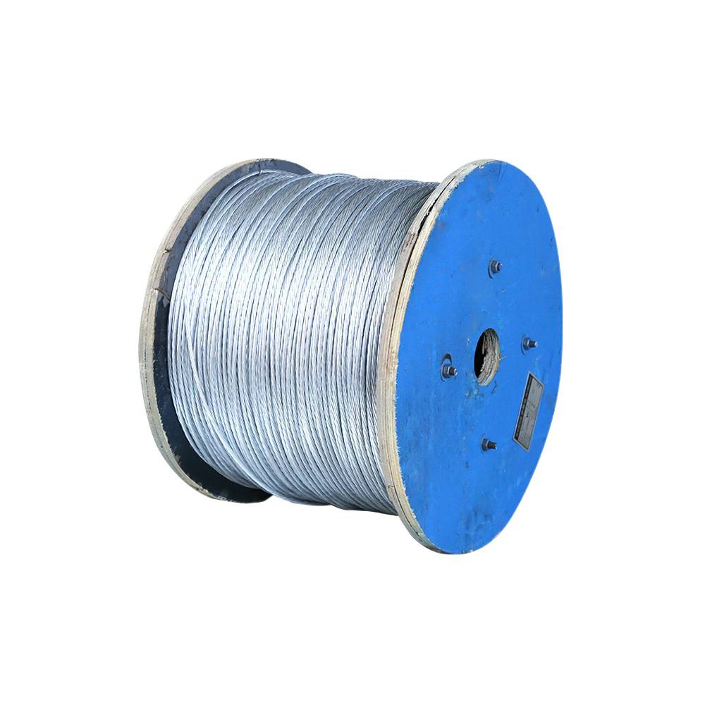 Hot-Dip Galvanized Steel Strand Hard Steel Wire Rope for Agricultural Kiwi Trellis Main Line Communication Power Diagonal Tension Line Load-Bearing Line Multi-Strand