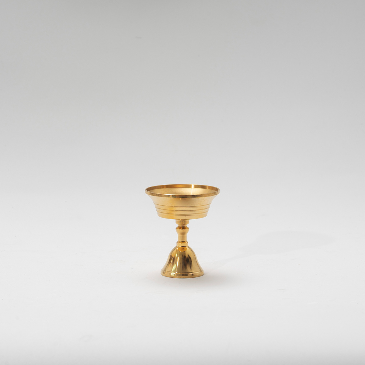 Pure Brass Butter Lamp Holder, Ever-Burning Lamp Holder, Candle Holder, Solid and Liquid Dual-Purpose Oil Cup, Tall Household Use for Buddha Worship