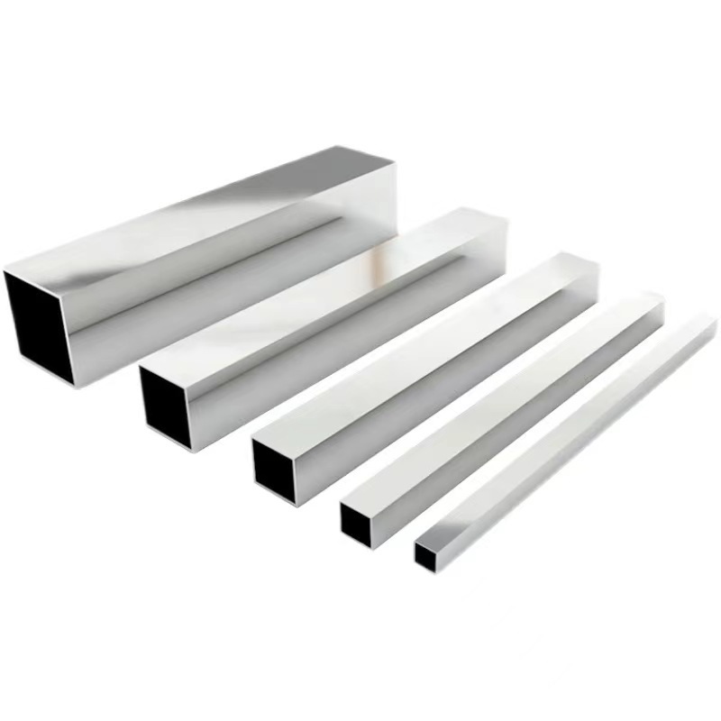 304 Stainless Steel Square Tube, 201 Mirror Square Pipe, 316 Brushed Rectangular Tube, In-Stock Direct Supply, Cold-Rolled Process