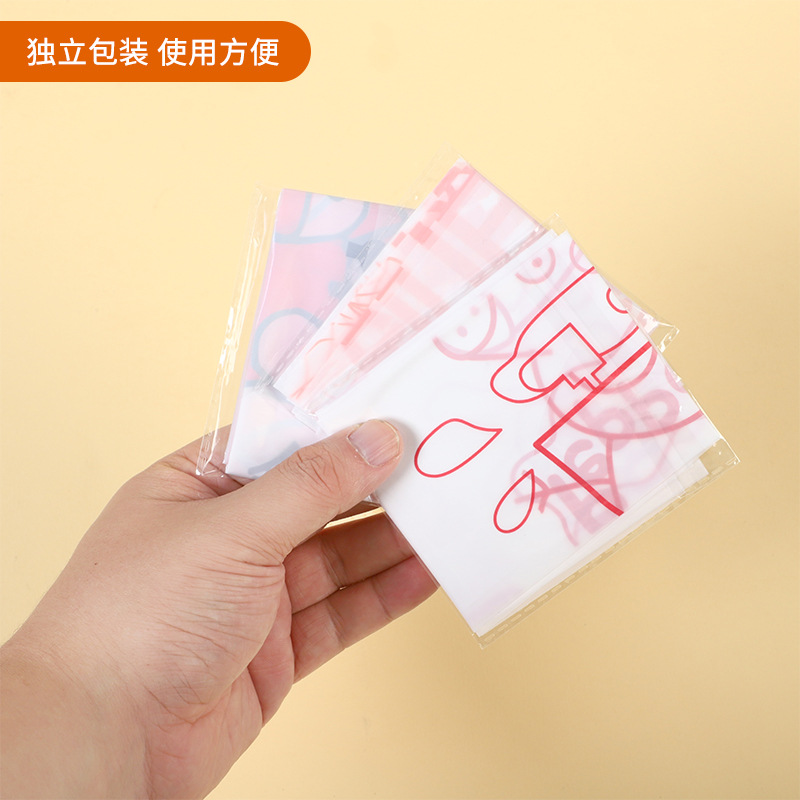 Disposable apron catering plastic pe waterproof transparent lobster hot pot catering bib oil-proof independent packaging