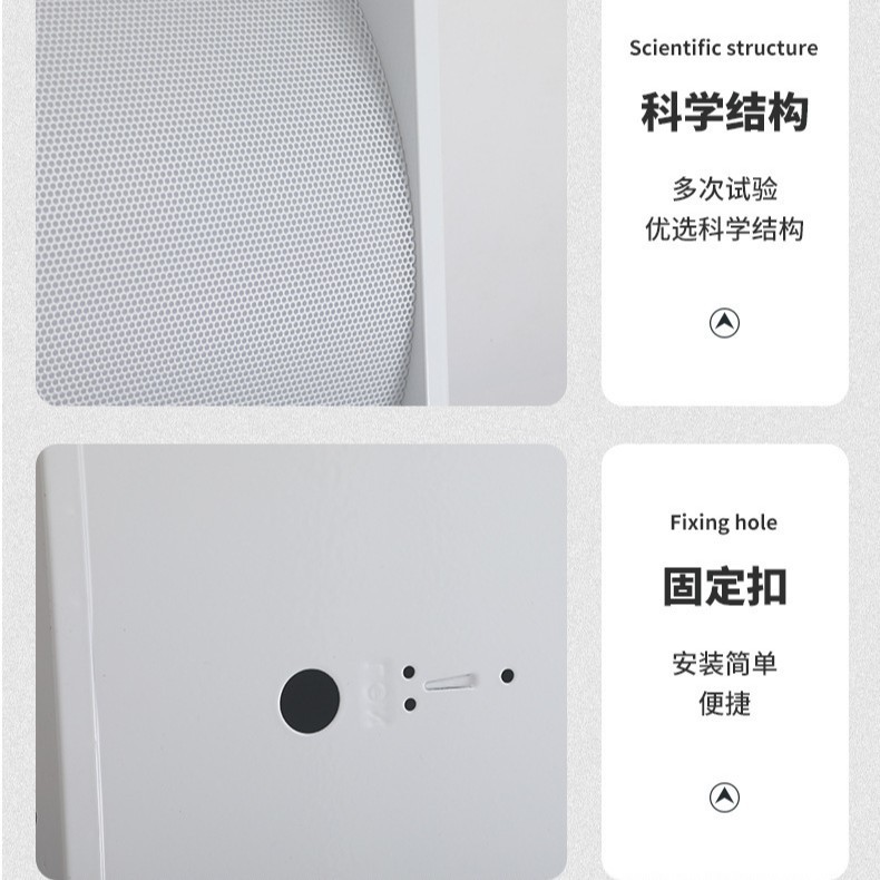 Engineering Luxury Led Space Lamp Panel Secondary Reflection Anti-Glare Curved Cover T8 Diffuse Reflection Space Lamp Panel