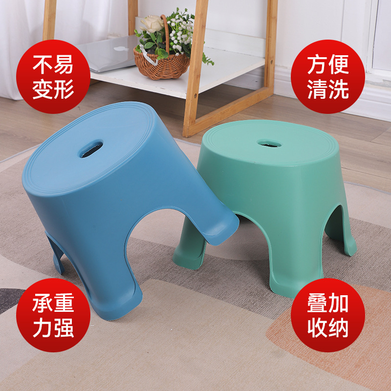 Factory supply children's plastic stool household adult low stool small bench shoes changing stool advertising gift stool wholesale