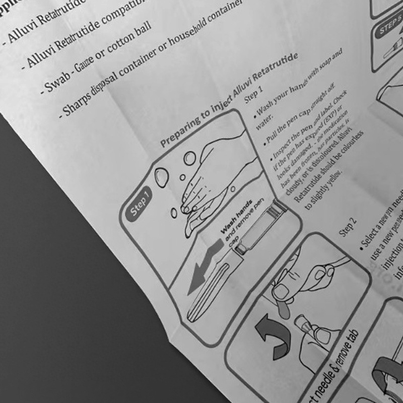 45克定制超薄纸 中英文产品说明书印刷灵活排版定做外贸专供