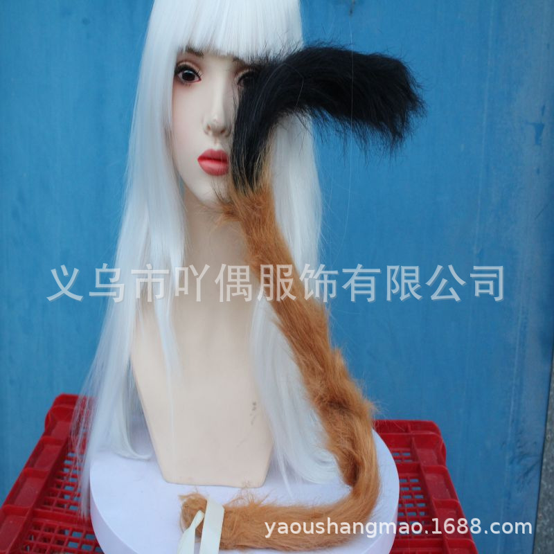 Cat tail cos cat ears monkey Wolf Tail female manservant can concave shape cat tail cat Niang paradise hand made Beast tail
