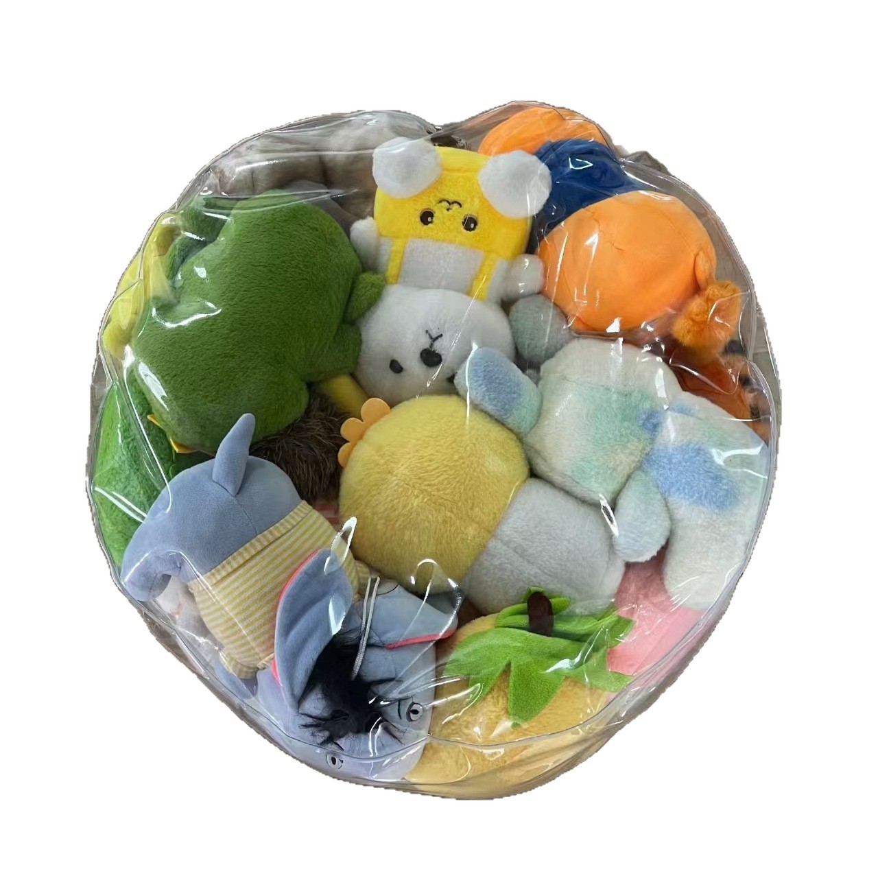 Cross-Border Transparent Sofa Doll Storage Non-Inflatable Doll Storage Bag Teddy Bear Storage Sofa Wholesale in Stock