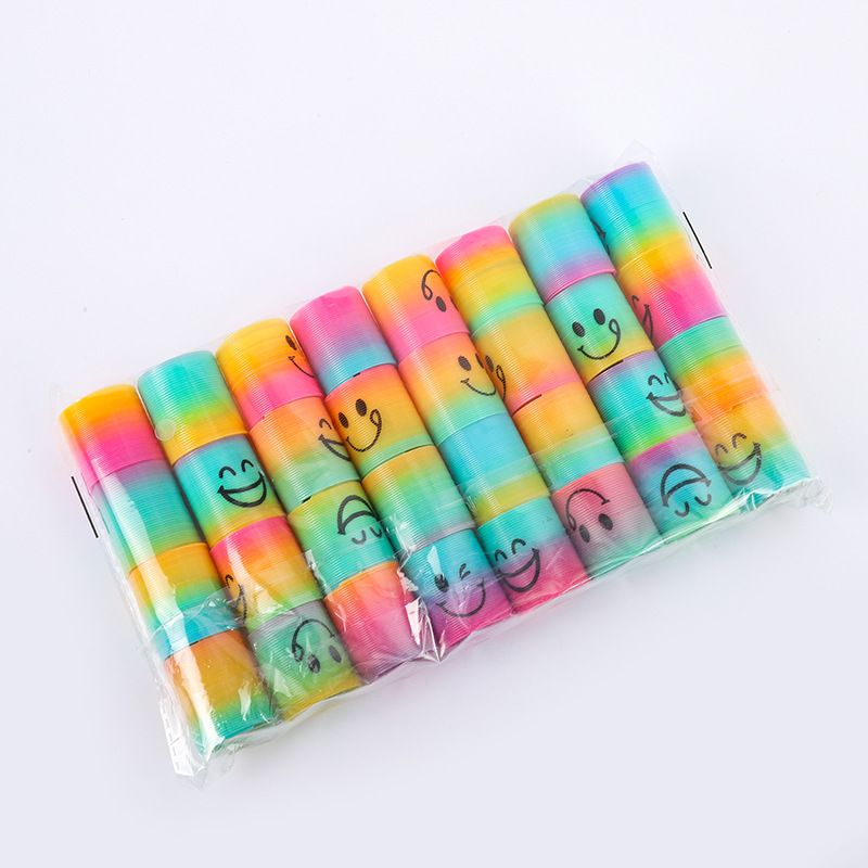 Rainbow Circle Magic Circle Children's Spring Circle Decompression Toy Colorful Circle Stall Prize Toys Cross Border