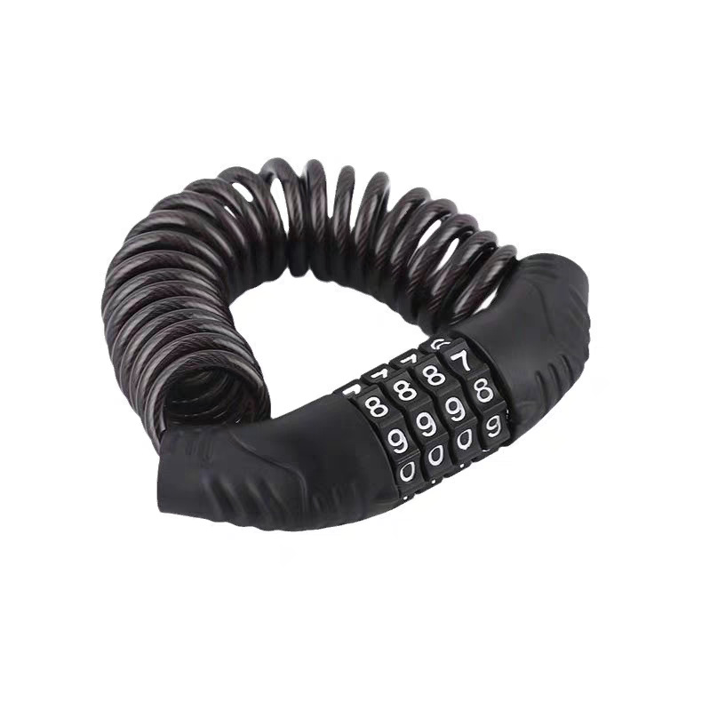 Bicycle Lock, Helmet Lock, Anti-Theft Portable Password Lock, Electric Vehicle Motorcycle Wire Cable Lock, Fixed Hat Lock