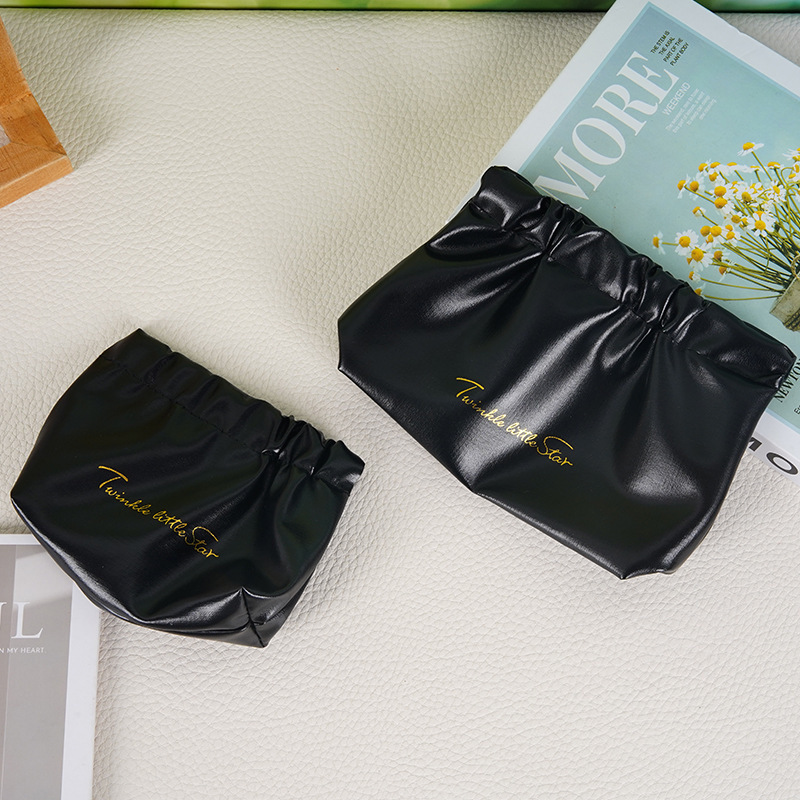 New Mini Pleated Bag Shrapnel Bag Women's Portable Storage Lipstick Cosmetic Bag Large Capacity Change Logo Customization