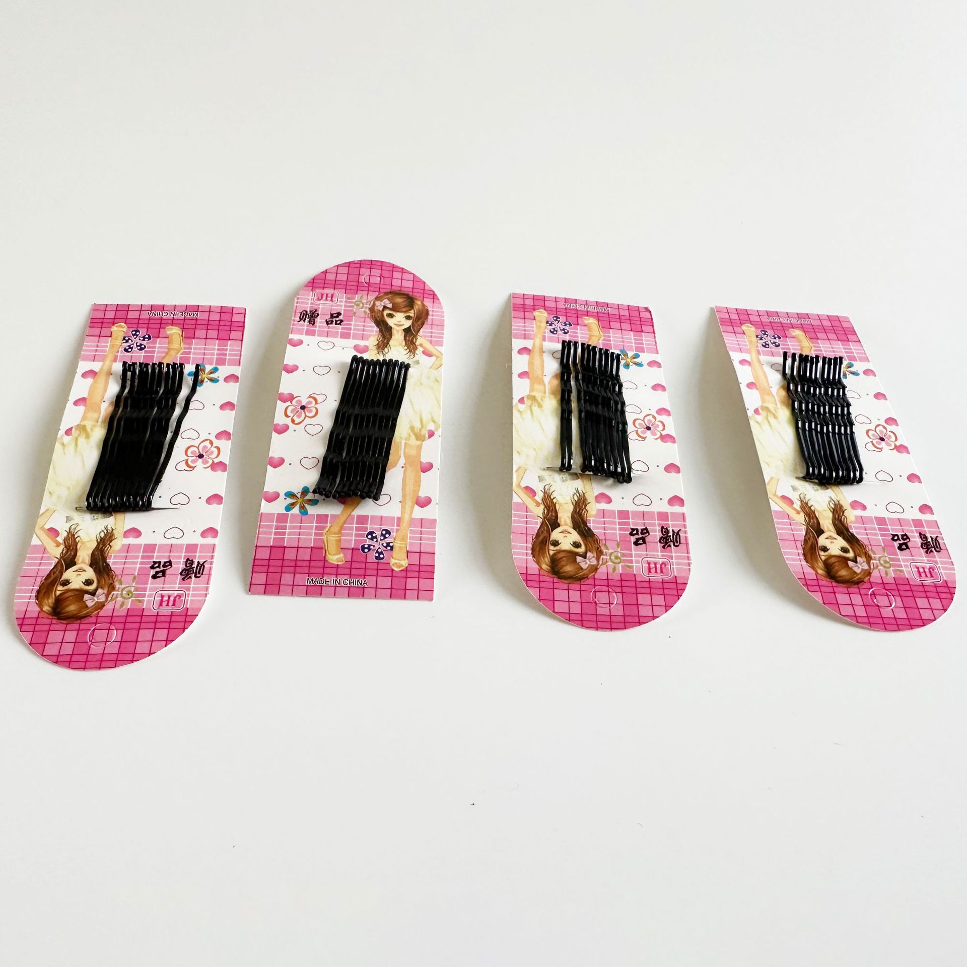 Hairpin Clip Hairpin Lightweight Corrugated Clip Black Clip Styliding Clip Fixed Wig Clip