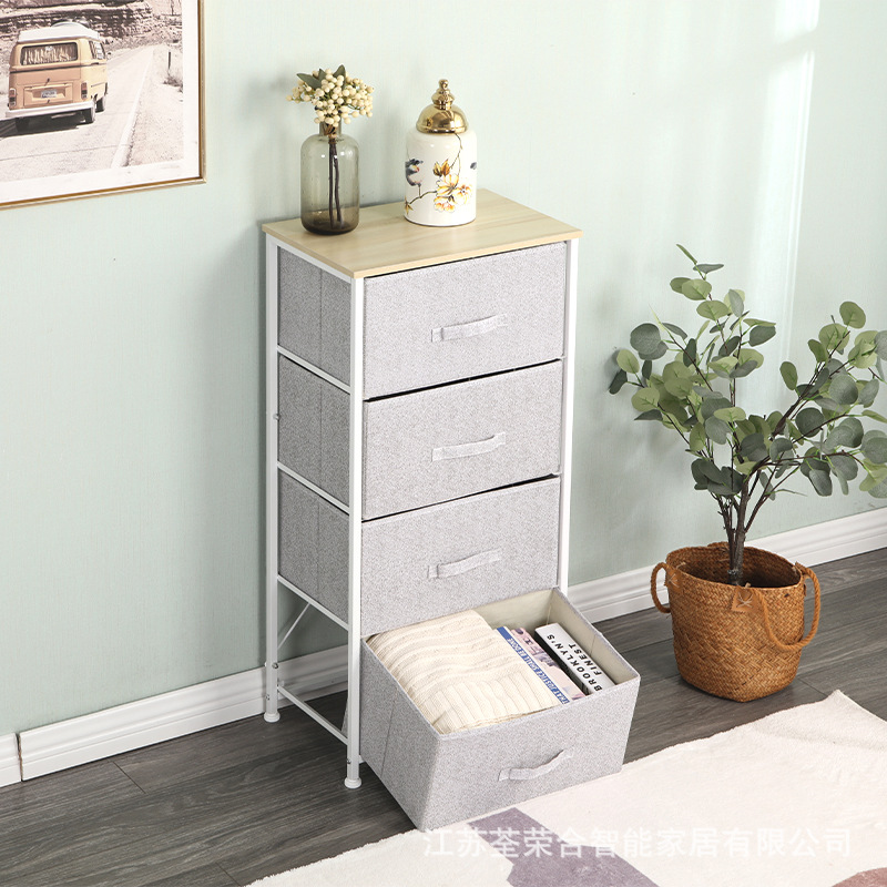 Customized Storage Cabinet Iron Frame Fabric Drawer Multi-Layer Combination Living Room Bedroom Bathroom Custom Size Storage Rack
