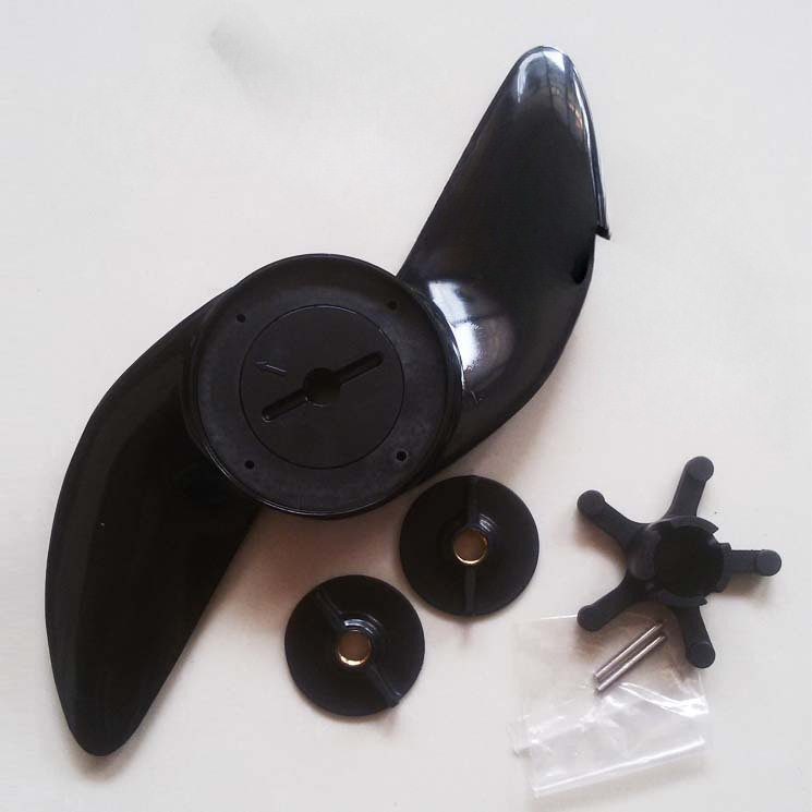 Haibo Et34 Electric Outboard Motor, Outboard Motor, Rubber Boat, Marine Propeller Blade, 2-Blade Propeller