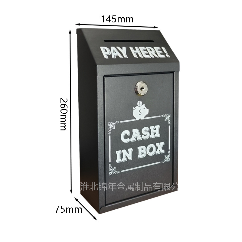 Silk Screen Pattern Compact Cashier Box Opinion Box Moisture-Proof Letter Box Stainless Steel Letter Box Mini Wall-Mounted