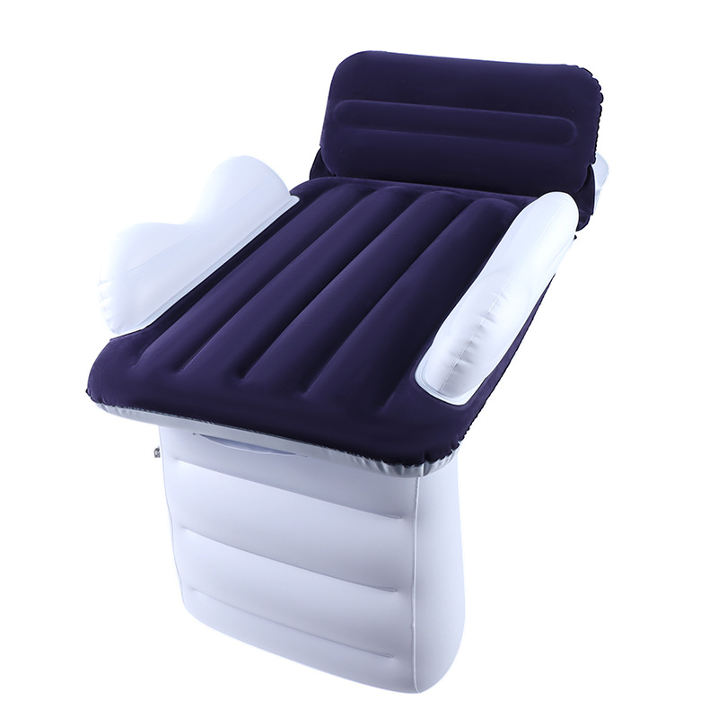 Cross-Border New Product Car Inflatable Bed Airplane Travel Bed High-Speed Rail Portable Inflatable Bed Pvc Flocking Mattress Now