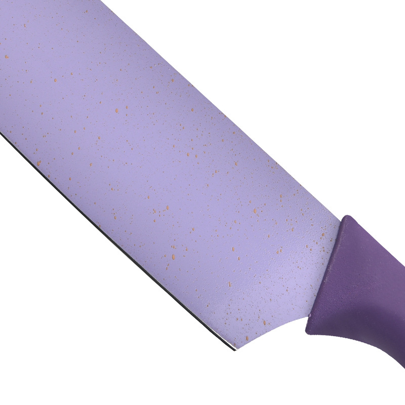 In stock foreign trade Southeast Asian net red macaron straw six-piece kitchen knife set suit mini gift box knife set