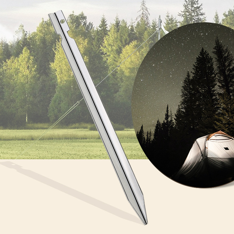 Manufacturers selling outdoor ground nails aluminum alloy ground nails triangular ground nails are not affected with moisture long-term supply