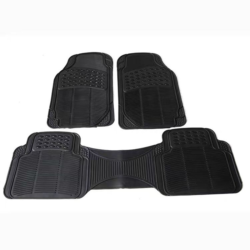 Car Mat Foot Mat Waterproof Car Black Universal Plastic Car Easy Cleaning Mat Four Seasons Anti-Slip Rubber Mat Plastic