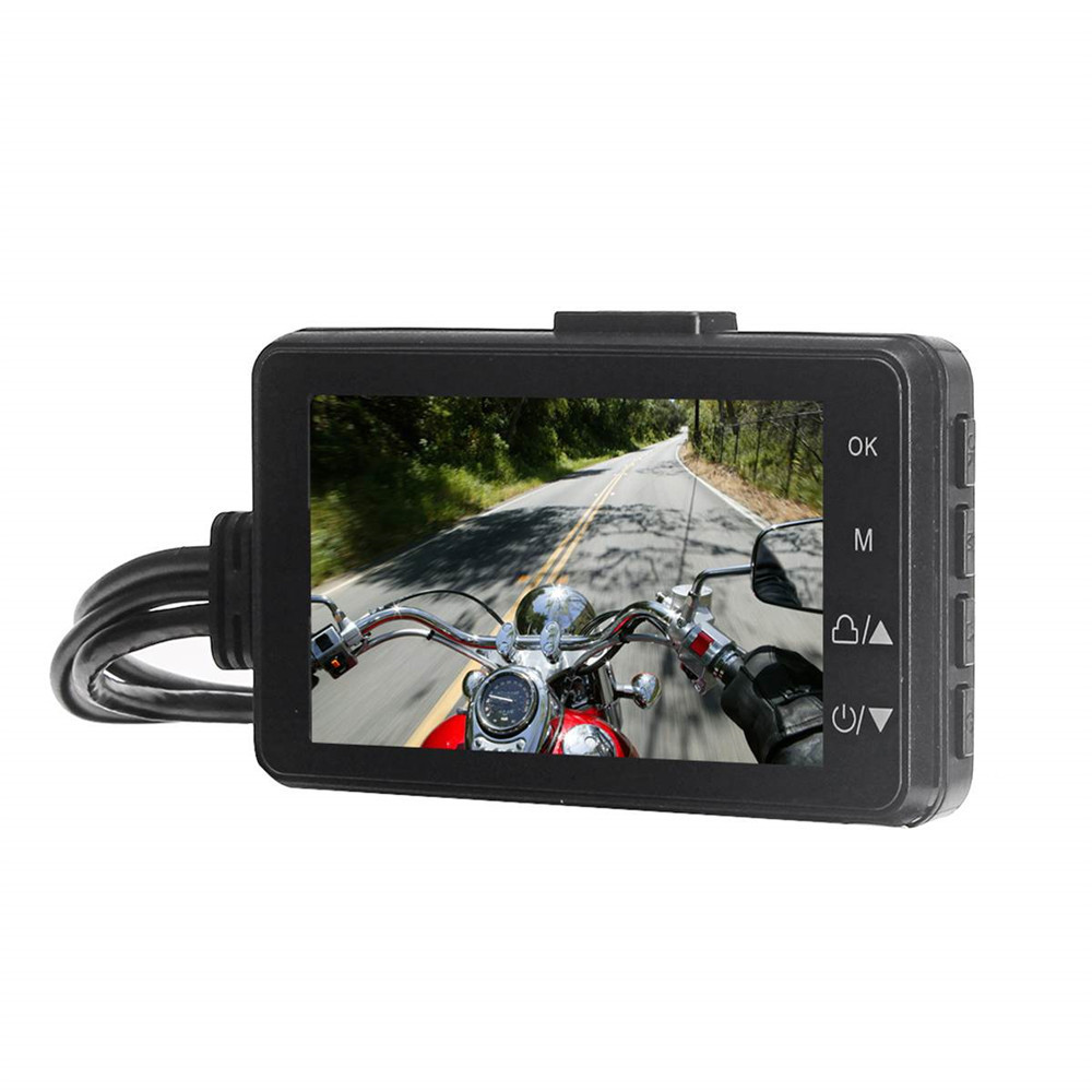 Cross-border explosions dual-lens locomotive recorder HD waterproof front and rear dual-recording 3-inch split motorcycle anti-shake