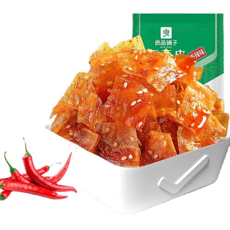 Bestore Qiao Doupi 60g Popular Snack Spicy Strips Dormitory Snack Spicy Snacks Spicy Bean Curd Slices