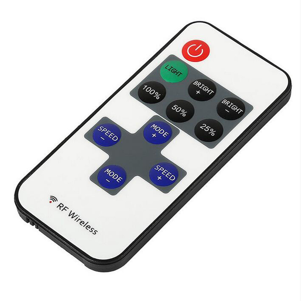 RF11 key monochrome controller monochrome light bar string 5-24v RF remote control led dimmer 12A