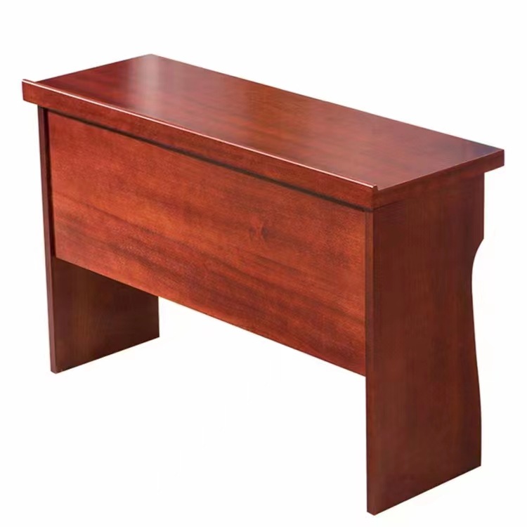 Double Meeting Table and Chair Combination Paint Table Meeting Room Long Table Solid Wood Skin 1.2 m Meeting Training Table