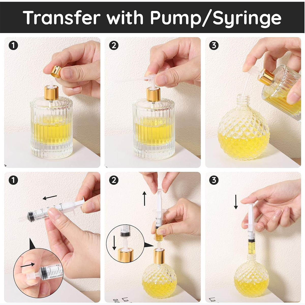 Perfume dispenser perfume bottle sample special separator sub-packaging tool pump head 5PCS