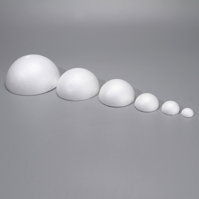 Factory direct supply styrofoam hemisphere kindergarten art handmade DIY material semicircular ball model
