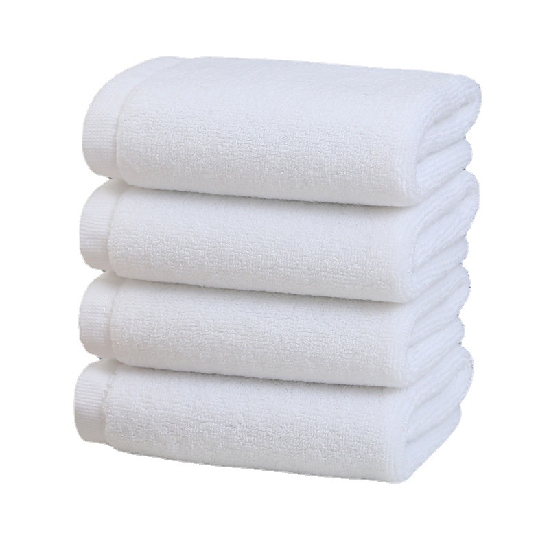 Hotel white towel bath towel wholesale cotton hotel bath hot spring sweat Steam towel labor protection white towel custom logo