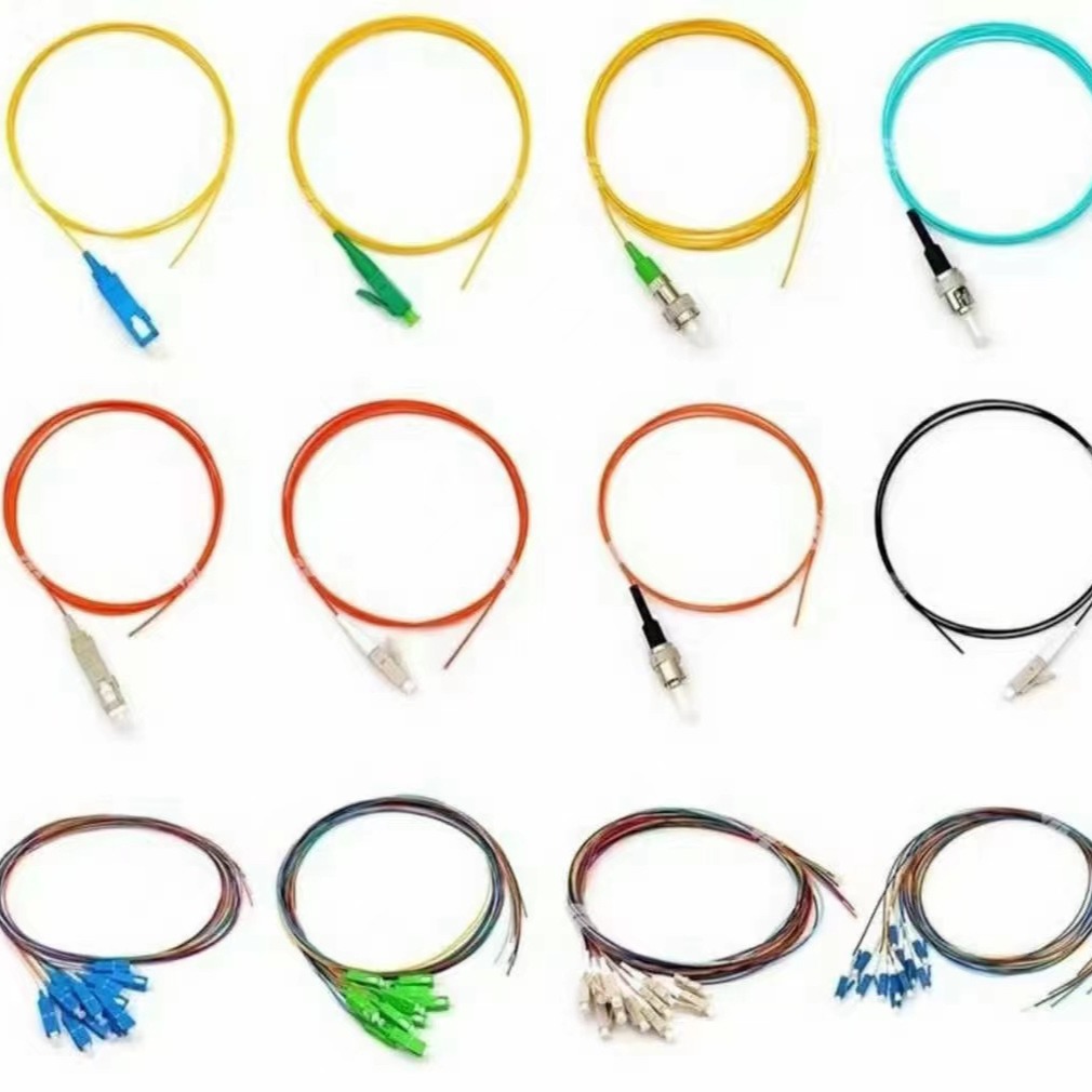 0.9 Lc пигтейл одномодовый телекоммуникационного класса оптоволоконный патч-корд комплект 12-ядерный пигтейл Sc квадратный пигтейл 12-ядерный Fc пигтейл