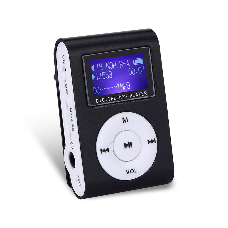 Metal with screen card with screen MP3 iron clip mini rack mp3 with screen card new mp3 player
