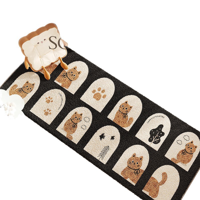 Imitation Cashmere Bay Window Mat, Simple Bedroom Bedside Blanket, Plush Four-Season Universal Balcony Carpet, Tatami Thickened Cushion