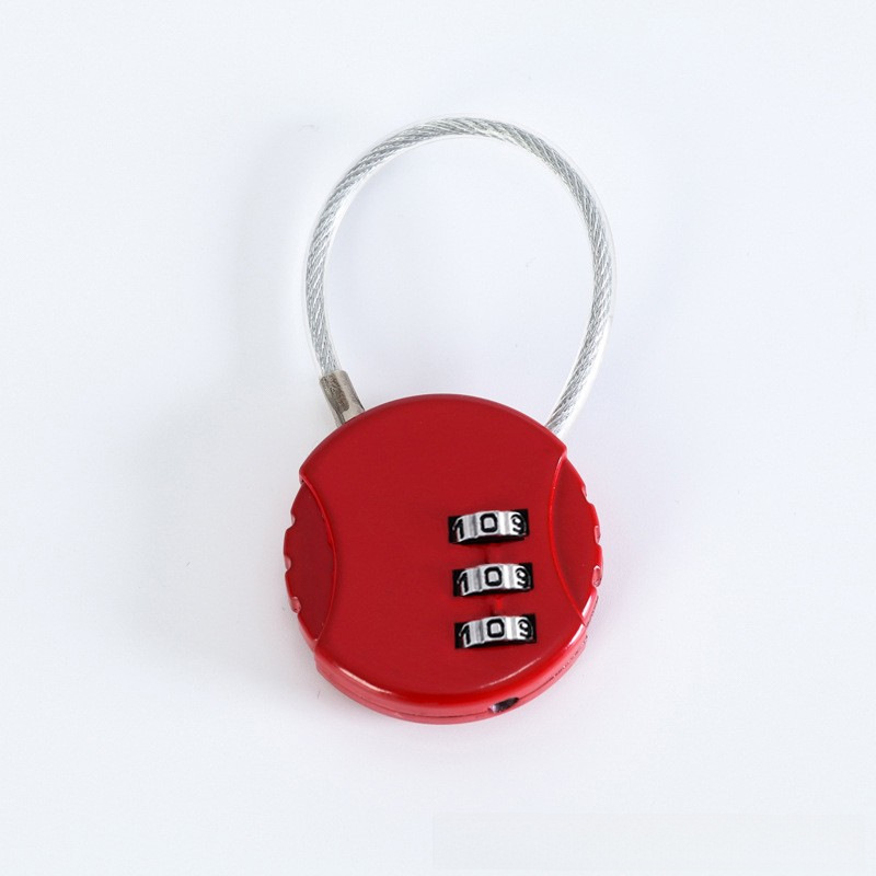 Wire rope combination lock motorcycle helmet anti-theft lock bicycle lock trolley case luggage case code padlock