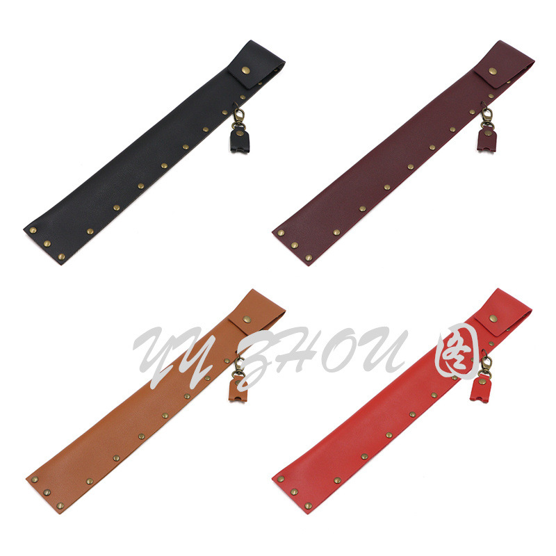 in stock PU Leather Button Nail Drum Stick Storage Bag Knocking Wood Waist Drum Stick Leather Case Drum Set Drum Stick Music Instrument Bag