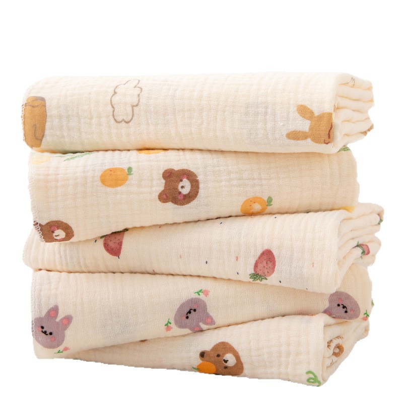 Gauze Wrap Sheet Newborn Delivery Room Wrap Newborn Baby Pure Cotton Wrap Cartoon Printed Sunshade Wrap Sheet