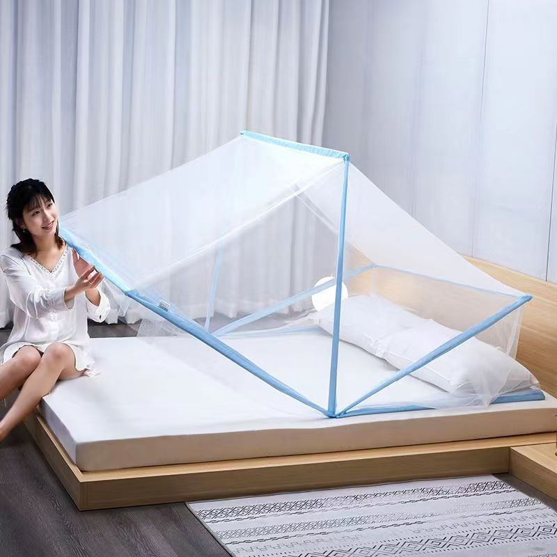 Factory cross-border installation-free Internet celebrity folding mosquito net student dormitory upper and lower bunk children mosquito net double wholesale mosquito net