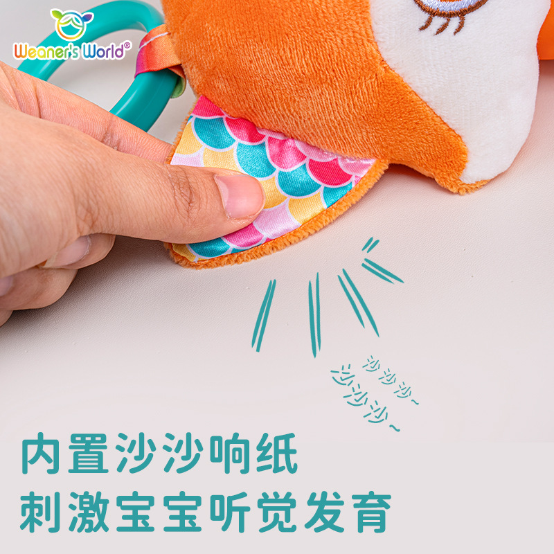 New baby stroller pendant toy baby can bite tooth gum rattle to appease early education puzzle doll factory outlet