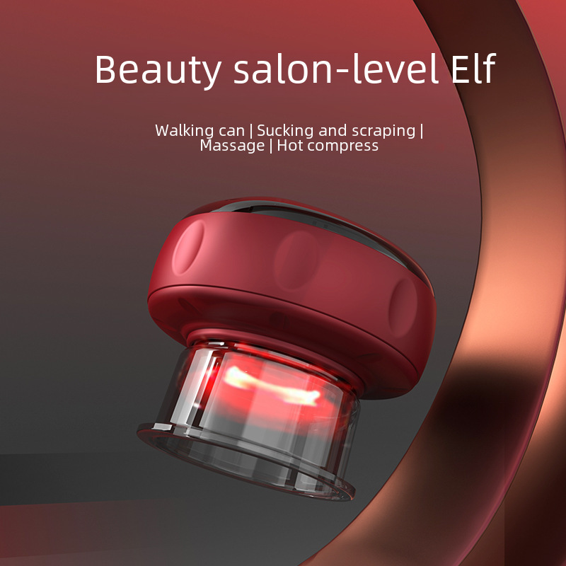 Intelligent Negative Pressure Cupping and Scraping All-In-One Electric Breathing Meridian Brush Heating Scraping Instrument Massager Instrument Multi-Function