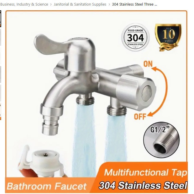 Смеситель для стиральной машины с одним входом и тремя выходами для балкона, швабры, бассейна, трехходовой дивертер, многофункциональный смеситель, прямая продажа с завода