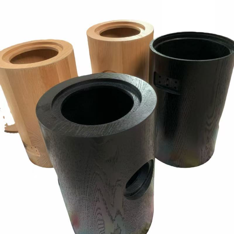 Wooden Speaker Production Dual Amplifier with Porous Power Interface, Movable Cover Plate Can Be Lifted up and down