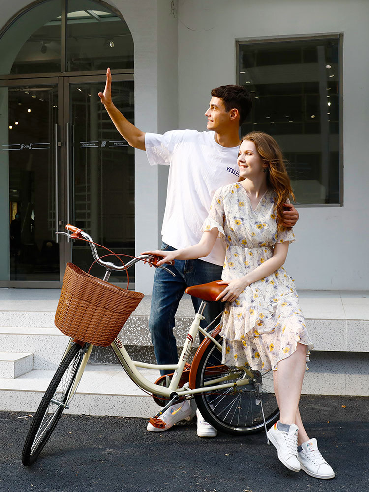 Bicycle for Women's Work Clothing Bicycle for Work Solid Tire 24-Inch 26 College Student Male Adult Work Clothing Model