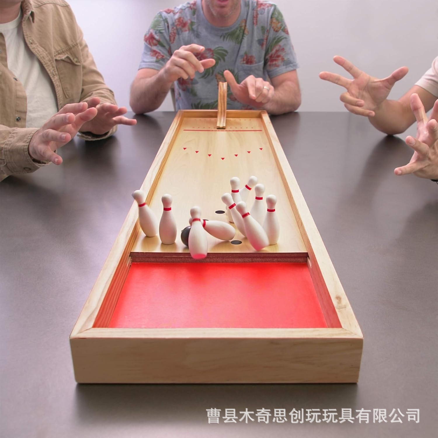 Desktop Bowling Wooden Fun Sports Games Indoor Team Building Activities Children Adult Entertainment Game Props Cross-Border
