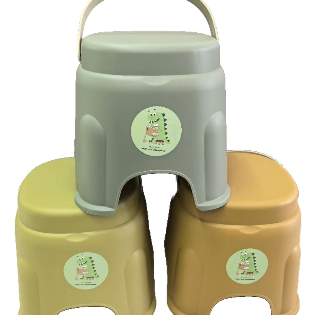 Home Living Room Plastic Portable Stool Square Low Stool Portable Plastic Stool Children's Stool Adult Shoe Changing Stool Wholesale