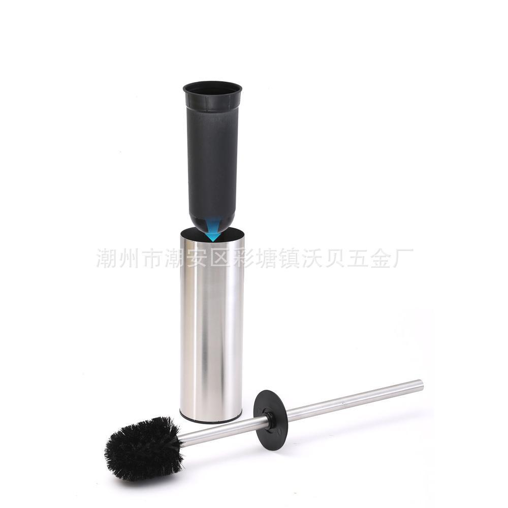 Bathroom Toilet Brush Black Wall-mounted Stainless Steel Brush Toilet Cleaning Brush Household Non-dead Brush Gold