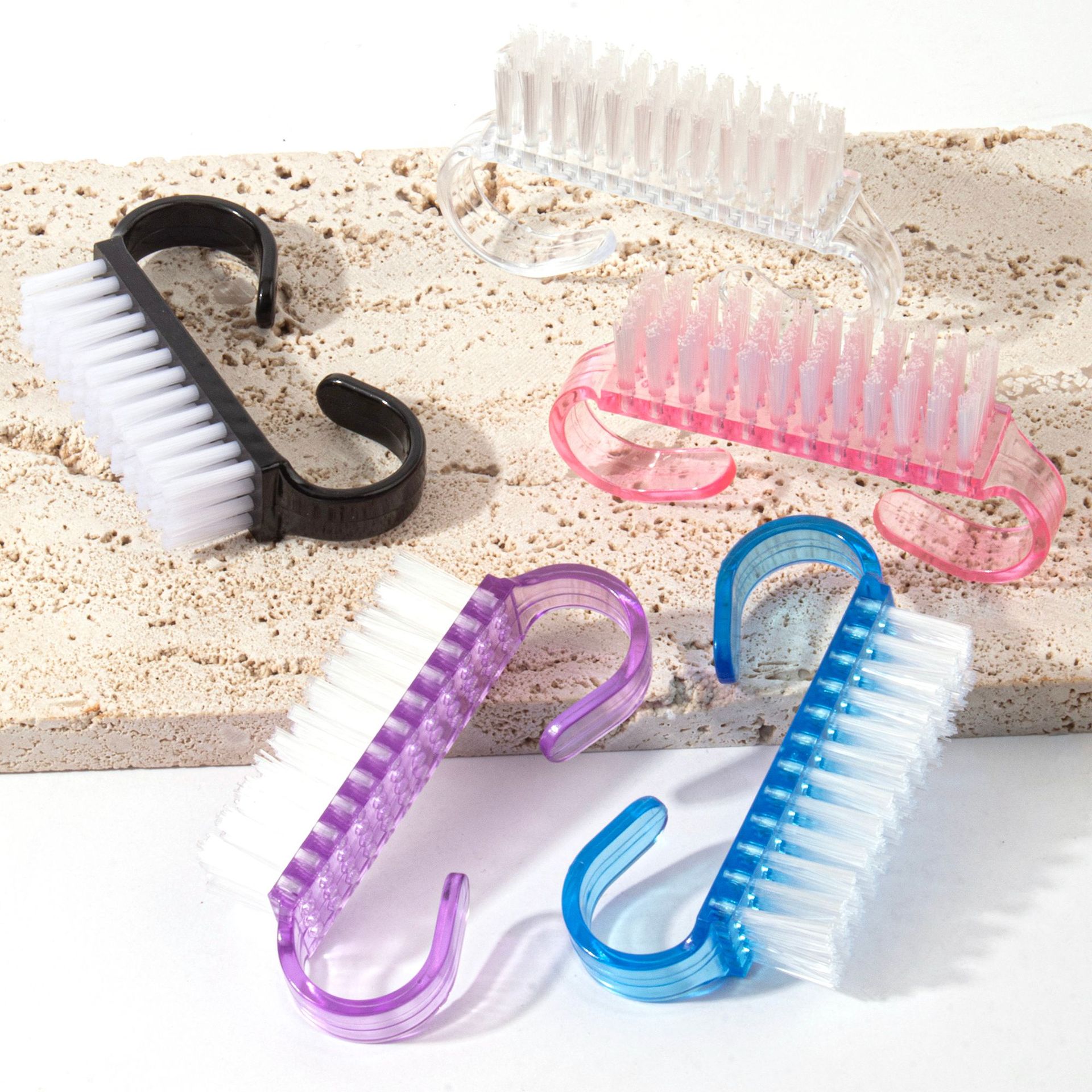 Прямые поставки с фабрики Маленькая роговая кисть Пластиковая пыльная кисть Текстурная кисть для ногтей Удаление пыли Маленькая кисть Инструменты для ногтей