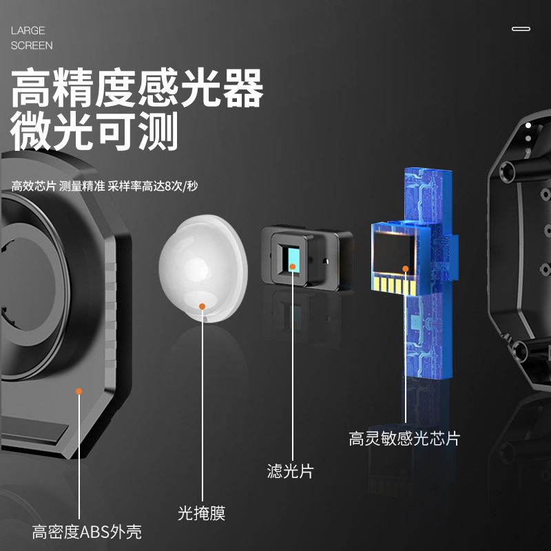 Light Meter Light Illuminance Meter Photometer Light Intensity Lumen Light Brightness Tester Plant Illumination Tester