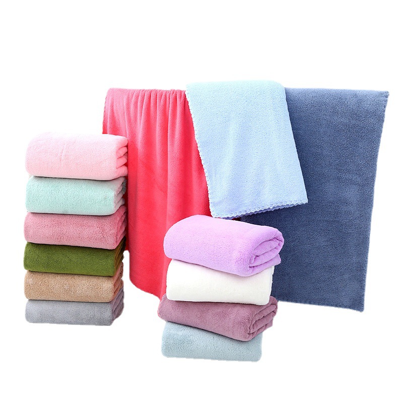 Полотенце из кораллового флиса, двойное, мягкое