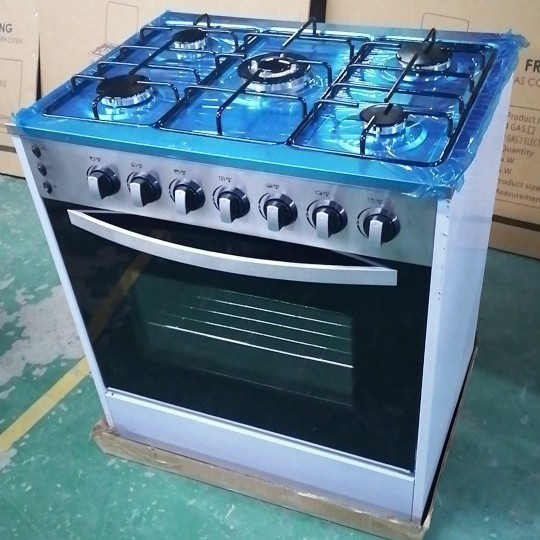 760 длинная 5-конфорочная газовая плита с духовкой, вертикальный сжиженный газ, европейские стандарты, экспорт, минимальный заказ 1 шт.