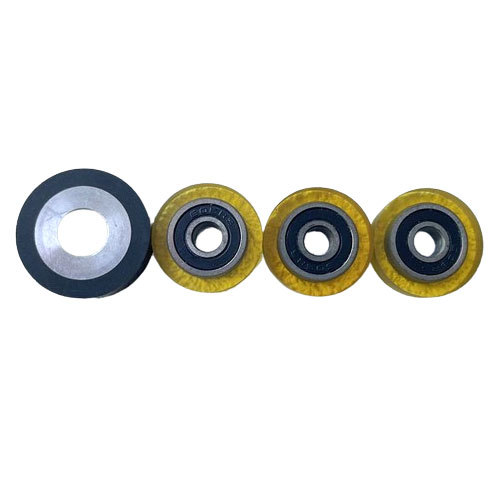Polyurethane Rubber Wheel Industrial Conveyor Rubber Wheel Silent Rubber Bearing Roller Pu Rubber Wheel Automatic Rubber Wheel