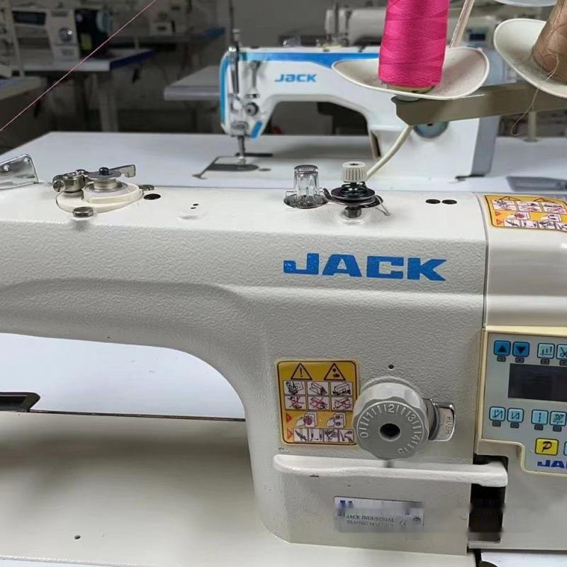 Jack Household Sewing Machine Industrial Computer Direct Drive Flatbed Fully Automatic Thread Trimmer 80% New Complete Set Free Shipping