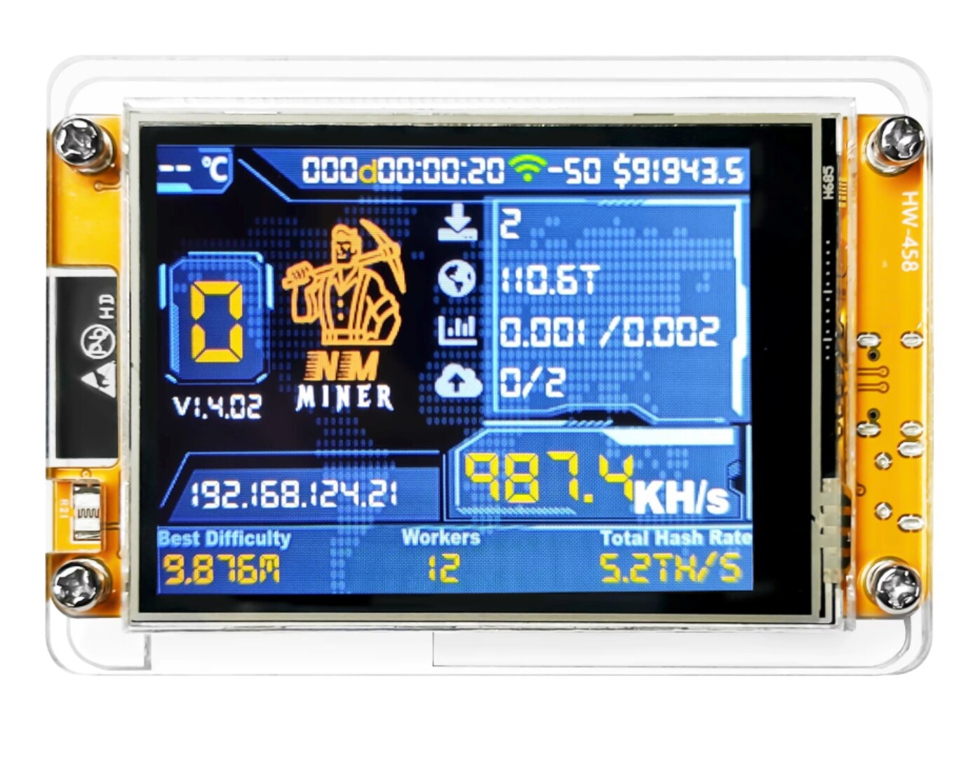 Кросс-Бордер Первый Выбор Большое Количество На Складе 2.8 дюйма Лотерейная Машина Nm Miner Высокая Вычислительная Мощность Низкое Потребление Энергии 1010Kh/S